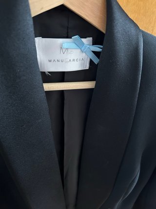 Traje de 3 piezas negro mujer