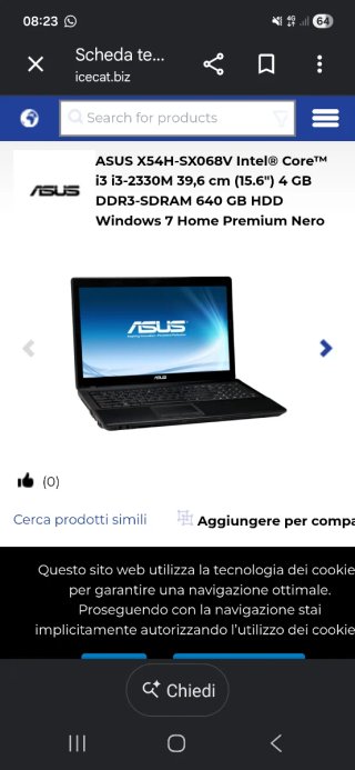 Notebook Asus X54H