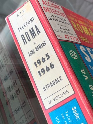 Elenco Telefonico Roma 1965-1966