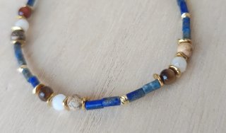 Pulsera Lapislázuli Acero 304L