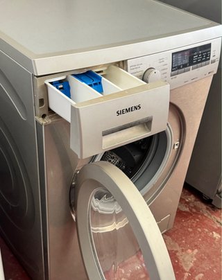 LAVADORA SIEMENS EN INOX DE 8 KILOS iQdrive