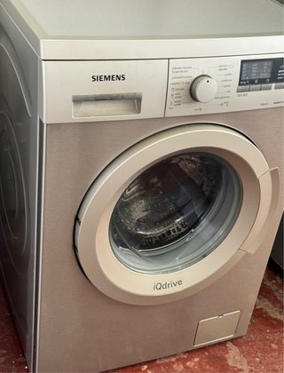 LAVADORA SIEMENS EN INOX DE 8 KILOS iQdrive