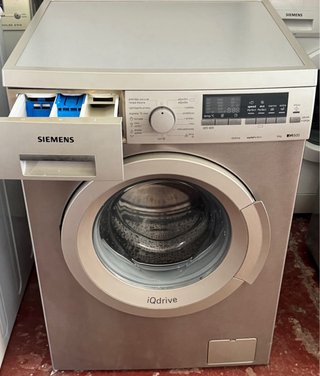 LAVADORA SIEMENS EN INOX DE 8 KILOS iQdrive