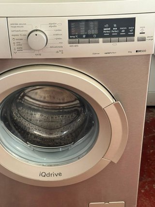 LAVADORA SIEMENS EN INOX DE 8 KILOS iQdrive