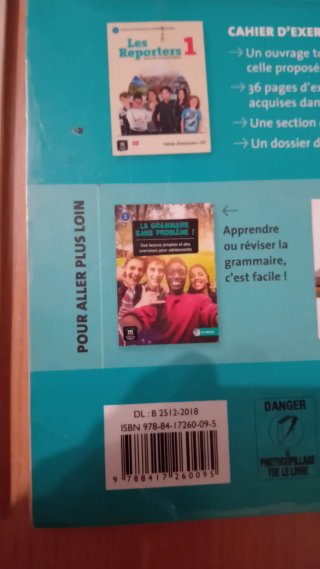 Libros de texto Francés 1 ESO Les Reporters