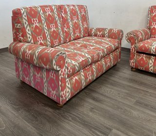 Conjunto sofá cama y sofá tela
