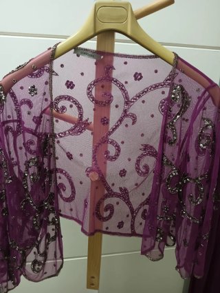 Vestido fiesta morado talla 46