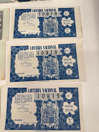 Lotería Nacional Antigua Española