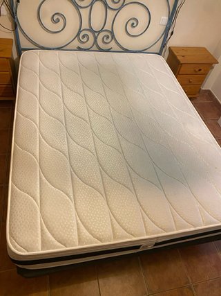 Colchón y Tapiflex / base tapizada 150x190