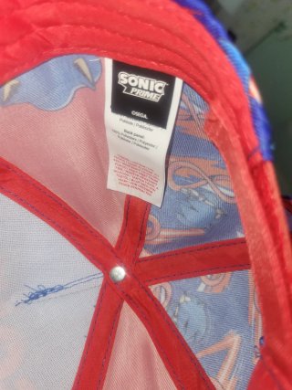 Cappellino Sonic Prime blu e rosso