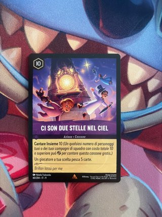 Carta Disney Lorcana Ci son due stelle nel ciel