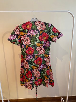 Kimono Corto Estampado Flores