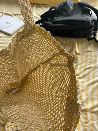 Bolsa Escada Beige Roja