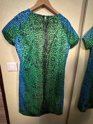 Vestido Versace x H&M Leopardo Verde
