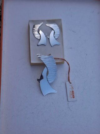Set Gioielli in Argento 925 con Orecchini e Ciondolo