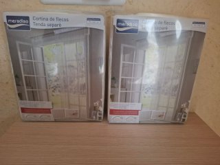 Jgo de Cortinas de flecos Meradiso 90x240cm