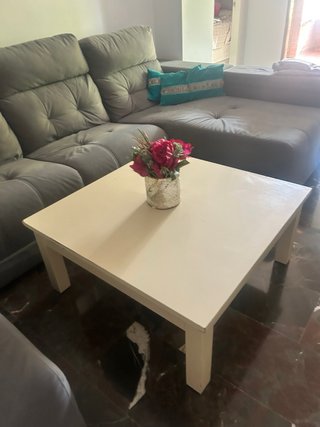 Mesa de comedor cristal y sillas