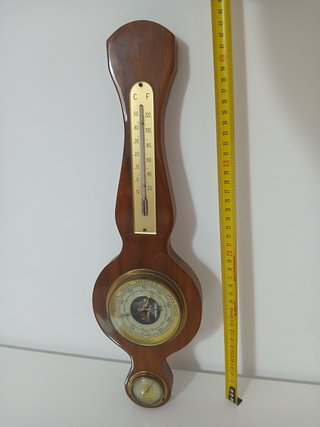 Barometro Termometro Igrometro Vintage Legno