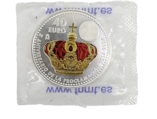 Moneda Plata 925 Felipe VI 40€ 18gr FDC 2024
