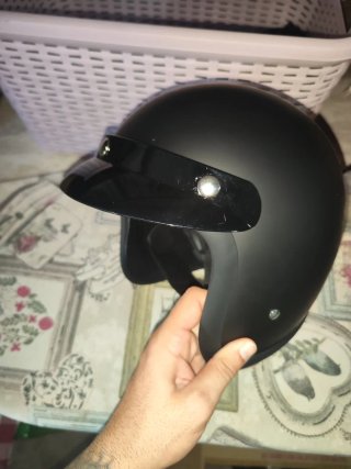 Casco Custom Negro Mate