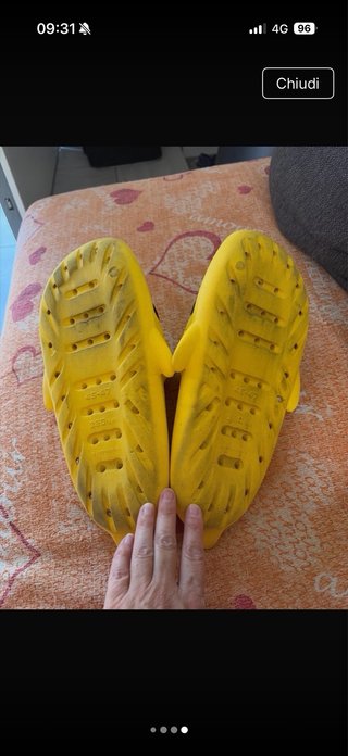 Ciabatte squalo uomo gialle
