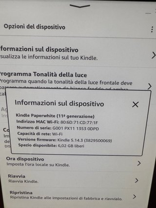Kindle Amazon Paperwhite 11ª Gen Ex Demo sbloccato
