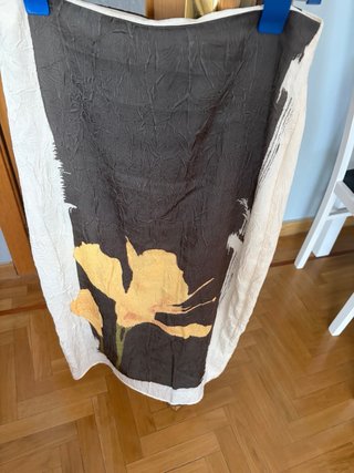 Falda larga estampada floral