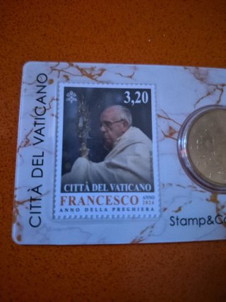 50 Céntimos Vaticano Sello Francisco Nuevo