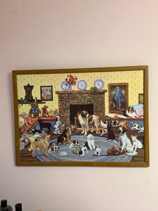 Cuadro decorativo perros