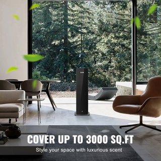 Macchina per Aria Aromatica Domestica, Diffusore d'Aria Fredda Intelligente Bluetooth da 950ml, Diffusore di Oli Essenziali Senza Acqua per 3000mq, Macchina per Aromaterapia da Tavolo per Camere