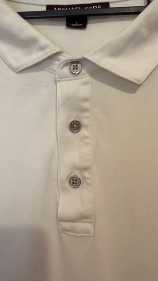 Polo Michael Kors Blanco Talla L