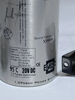 Condensatore Boschmann 1 Farad per auto.