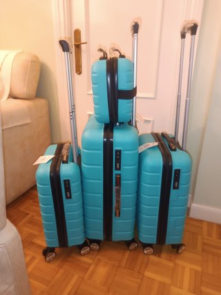Conjunto 4 maletas teal