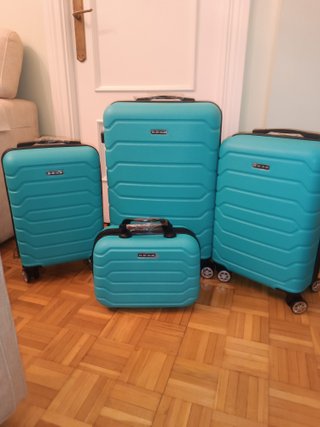 Conjunto 4 maletas teal