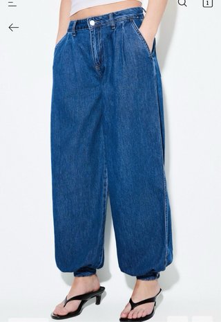 Pantalón bombacho azul talla única