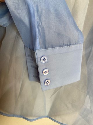Camicia trasparente azzurra