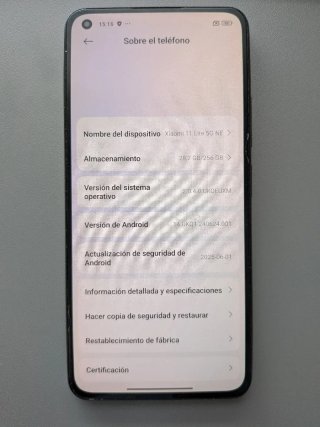 Xiaomi 11 Lite 5G NE Negro.