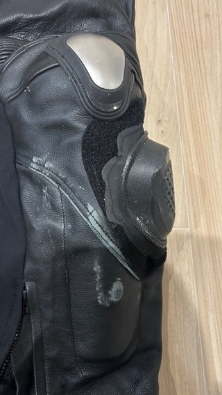 Mono Moto 2 Piezas Cuero Negro Talla 54
