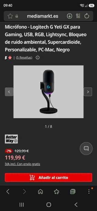 Micrófono Blue Yeti GX USB Gaming