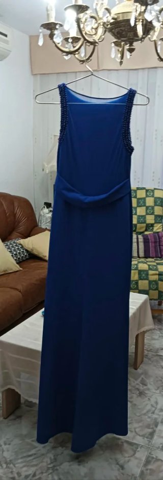 Vestido largo azul