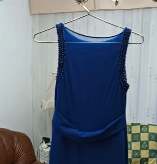 Vestido largo azul