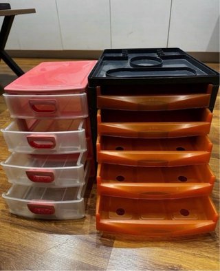 2 Cajoneras plástico documentos