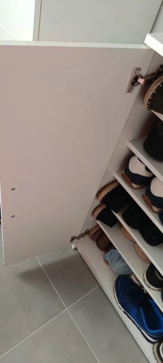 Zapatero blanco 2 puertas. 18 pares