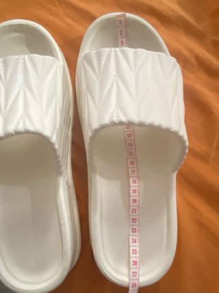 Ciabatte bianche imbottite (gomma) nuove