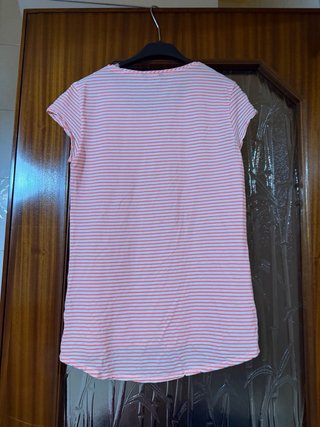 T-shirt righe rosa e bianche Massimo Dutti