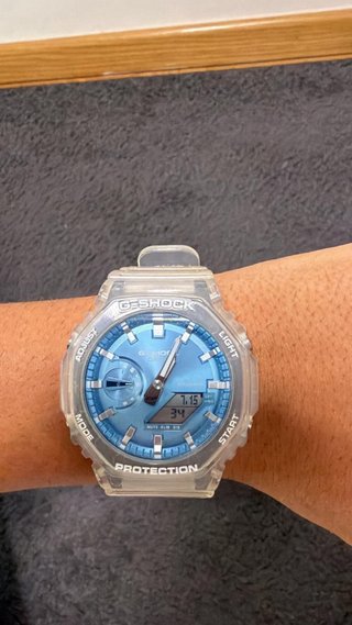 G-Shock Transparente Azul