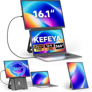 Monitor Portátil 16.1" 1200P USB-C HDMI Nuevo