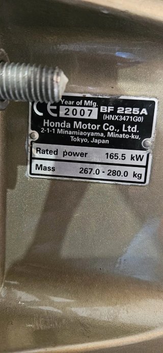 Honda 225 4T Motor Fuera Borda