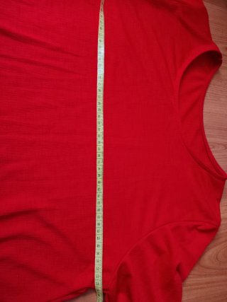 Blusa roja manga acampanada