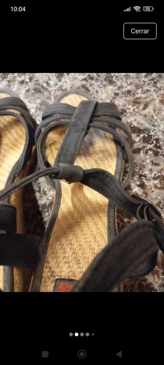 Sandalias negras mujer